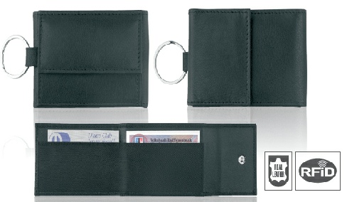 Porte-billet compacte en cuir doux, avec compartiments pour les pièces et les billets et des cartes 318-89.001