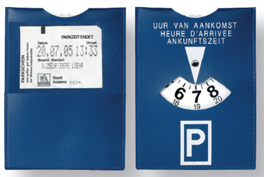 Disque de stationnement plastique  personnalisé-169.00.04