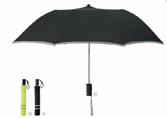Parapluie pliable en pongee Neon mo8584
