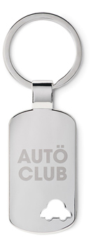 MO8692 Porte-clés en métal avec détail voiture dans un coin
