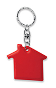 Porte-clés réfléchissant maison en plastique 01152