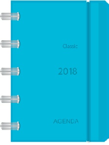 agenda classic 8888-200 en bleu finition adoc