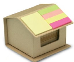 Boîte en forme de maison stickers bloc memo sur le toit MO7304