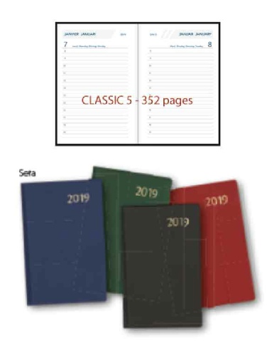 Agenda de poche CLASSIC 5 de 352 pages Réf 511 -512 - 514