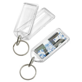Porte-clés rectangulaire pour l'insertion de papier individuel 8724
