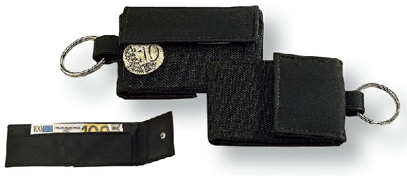 Mini porte billet avec porte-clés avec mini porte-monnaie intégré.338.65.001