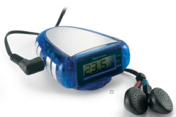 KC6264 Pédomètre avec radio FM. Affichage du nombre de pas, des kilomètres et des calories